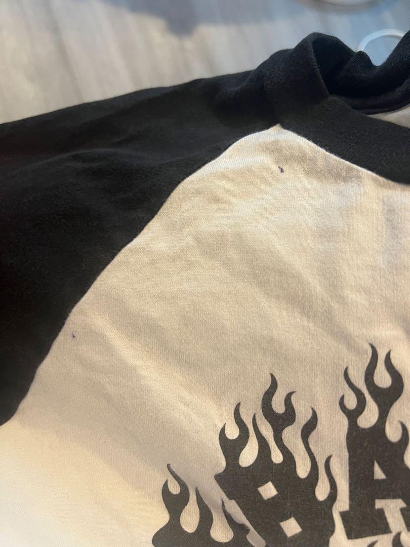 y2k a bathing ape ラグラン　Tシャツ　ロンT エイプ