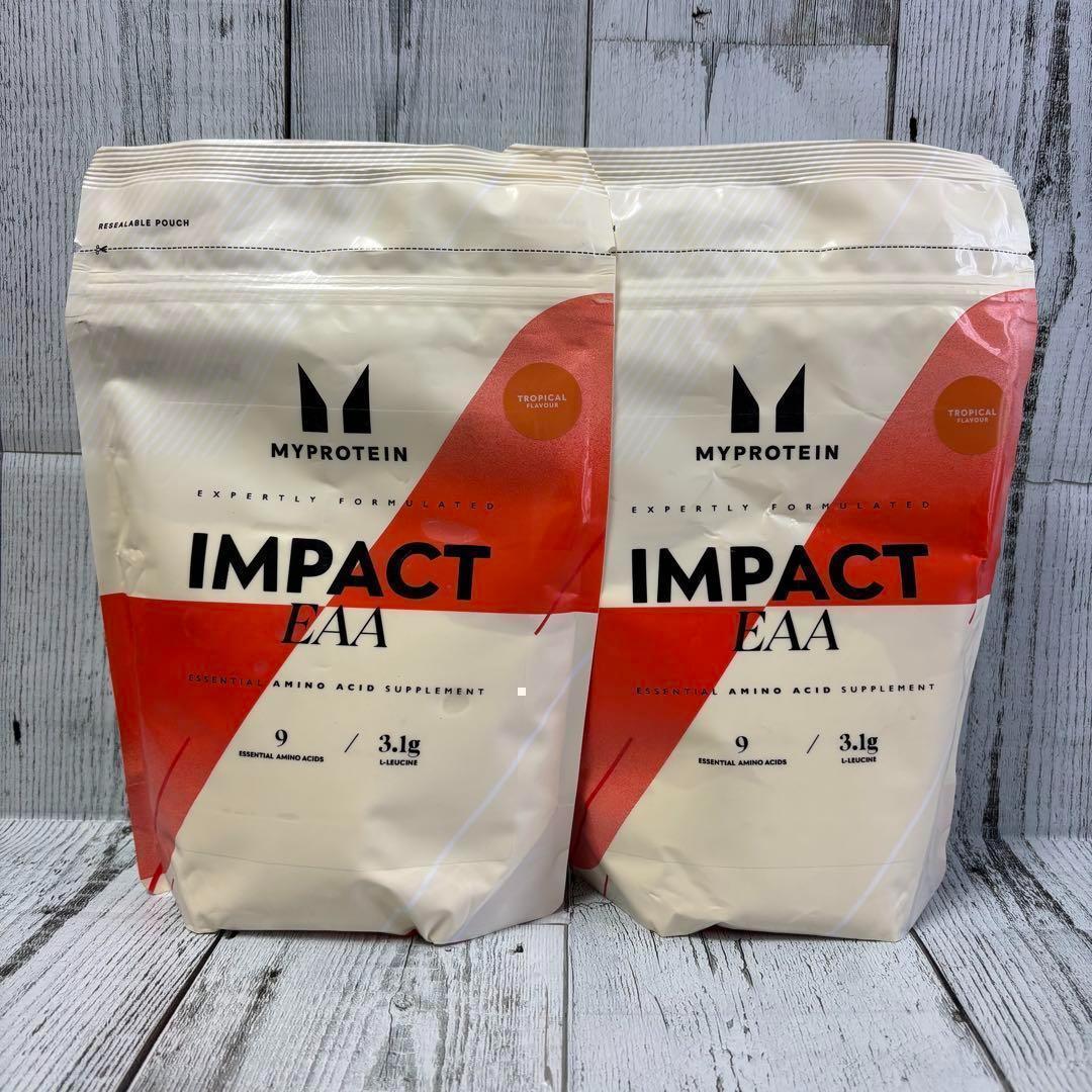 マイプロテイン　Impact　EAA　トロピカル味　1kg×2袋　新品・未開封 マイプロテイン EAA 1kg 1キロ（500g×2袋） ○トロピカル味