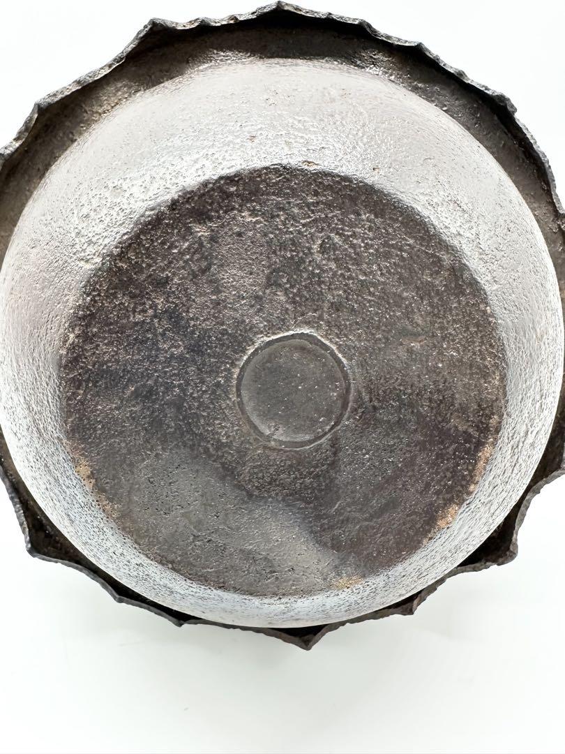 【未使用品】加藤了三　釜師　宗旦好写　四方口釜　茶釜　茶道具