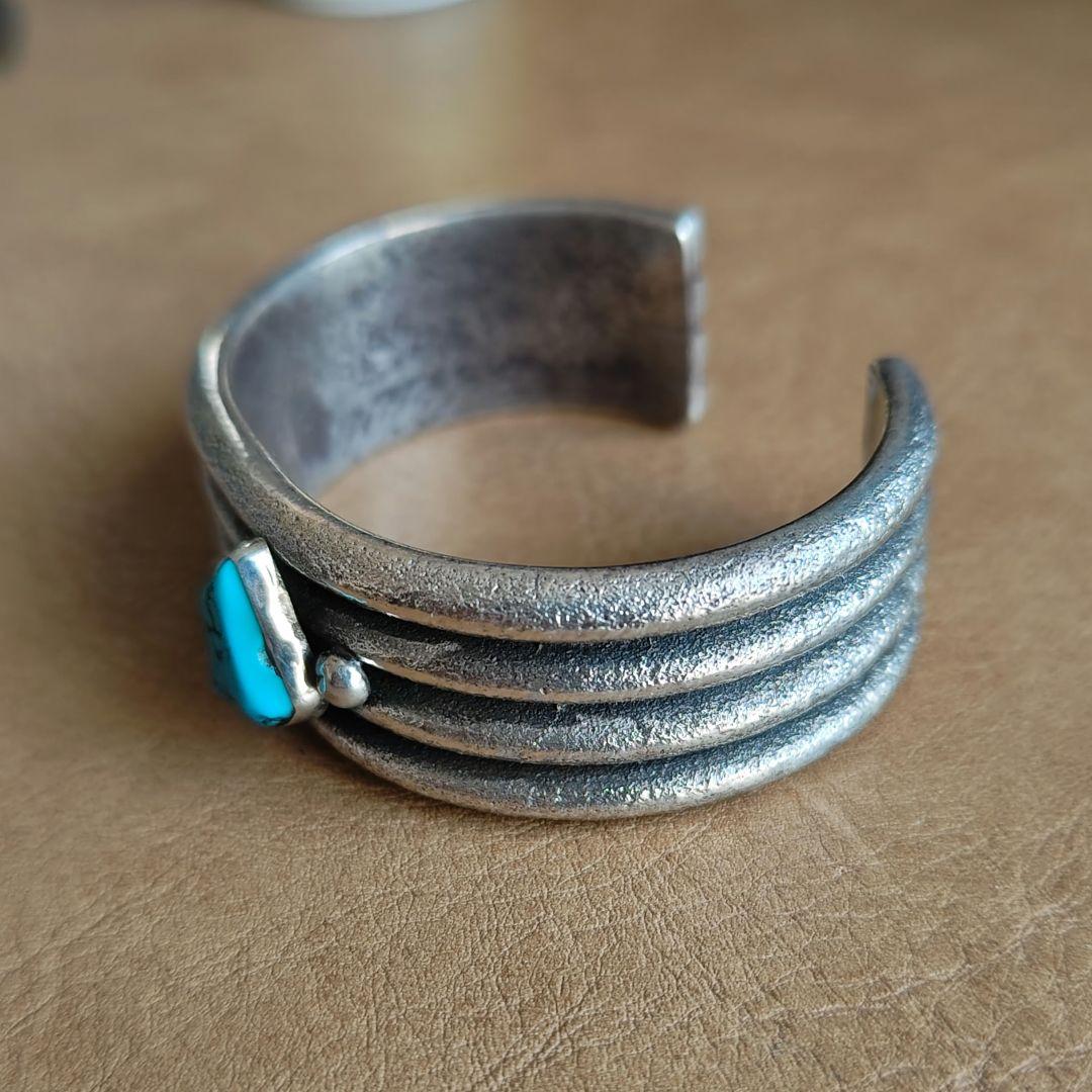 アーロンアンダーソン◎AaronA◎バングル◎ヘビーゲージ◎ターコイズ◎S925