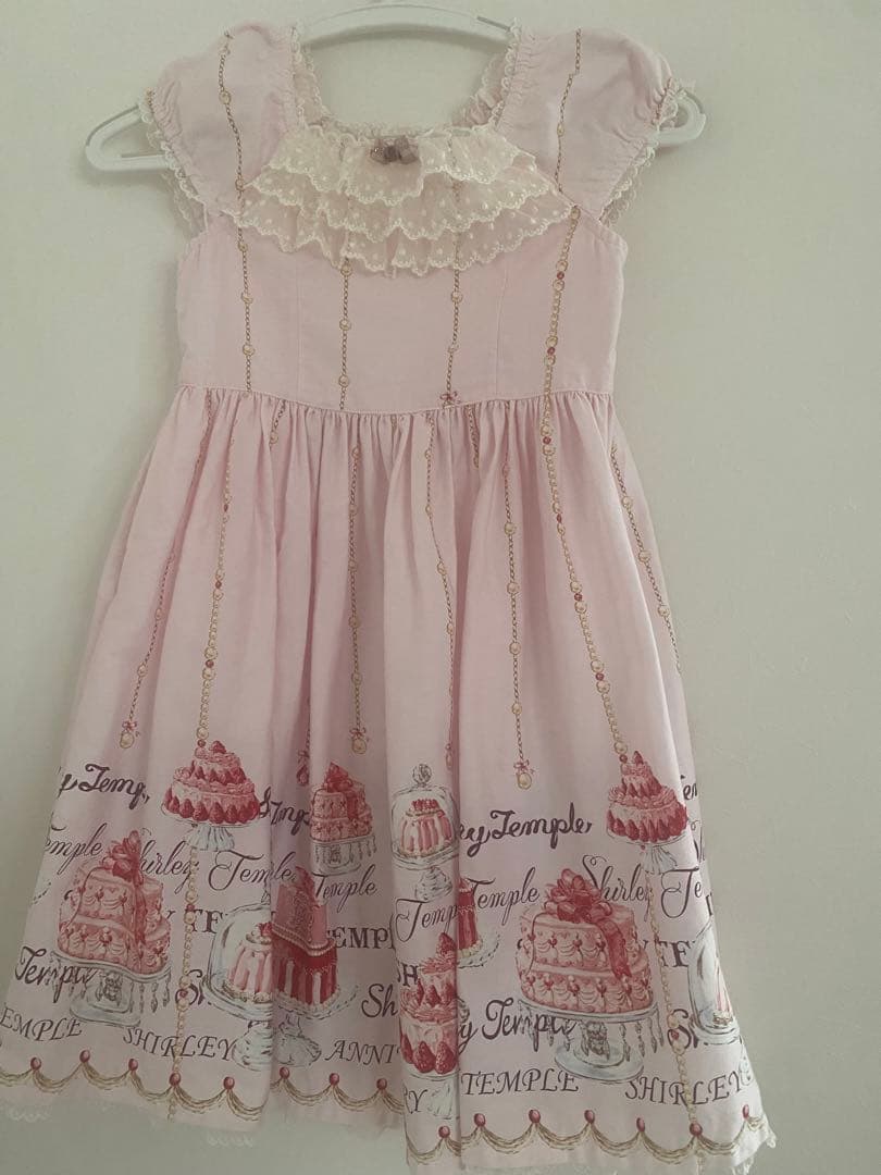 シャーリーテンプル　アニバーサリーケーキワンピース女の子130cm