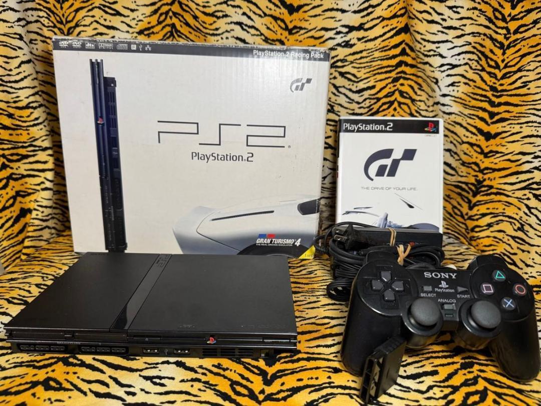 箱付き★　レンズ交換済み　PS2　SCPH-70000　レーシングパック