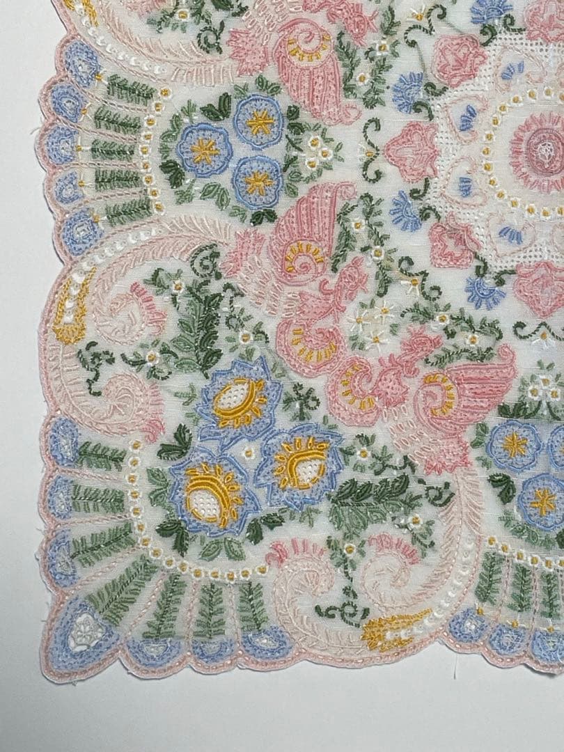 SWATOW スワトウ ハンカチ 鳳凰 汕頭 手刺繍 ヴィンテージ 未使用 SWATOW スワトウ ハンカチ 鳳凰 汕頭 手刺繍 ヴィンテージ 未使用