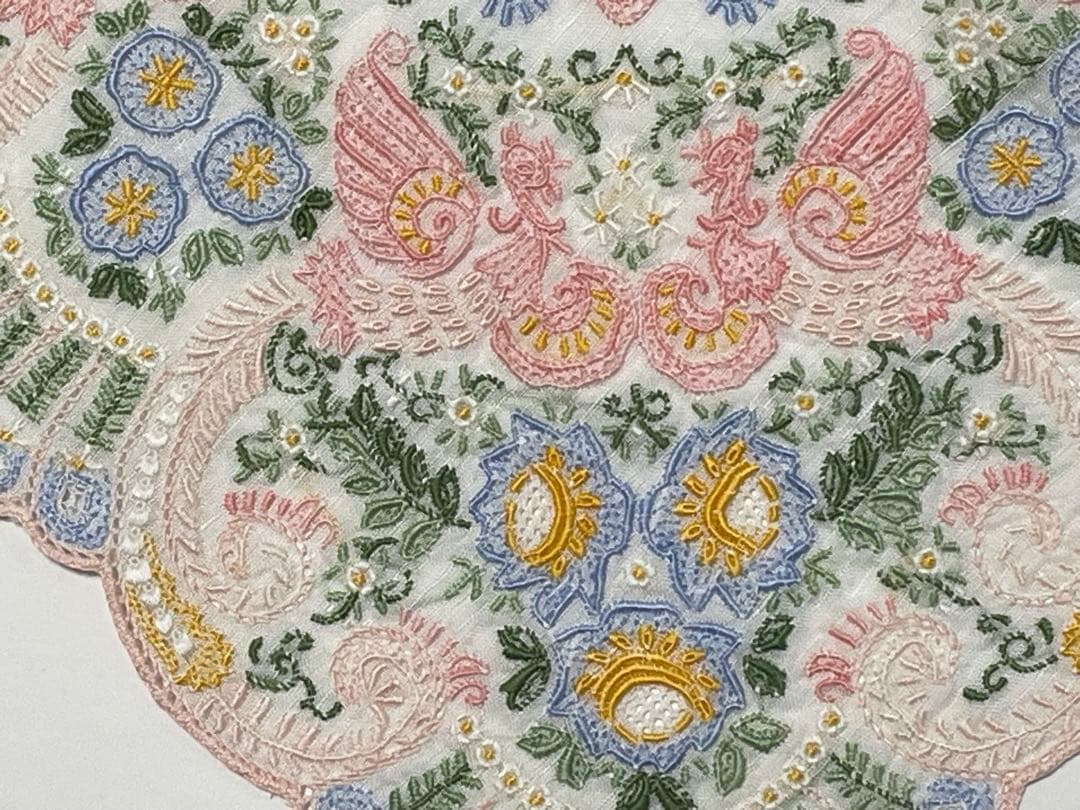 SWATOW スワトウ ハンカチ 鳳凰 汕頭 手刺繍 ヴィンテージ 未使用 SWATOW スワトウ ハンカチ 鳳凰 汕頭 手刺繍 ヴィンテージ 未使用