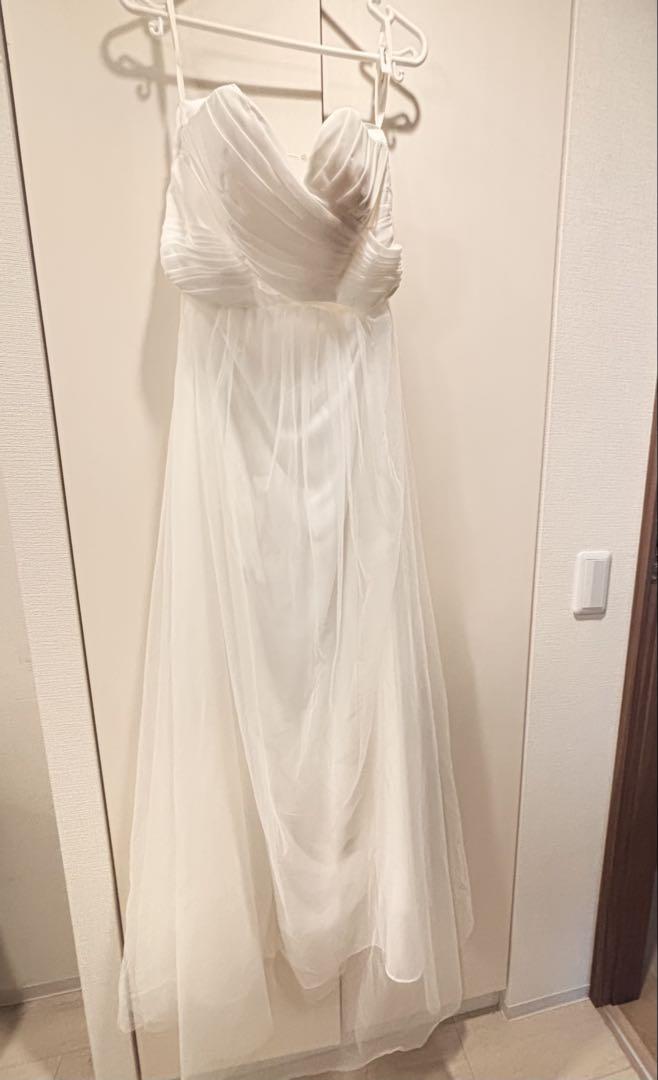 ウェディングドレス　ストレート 4,500円