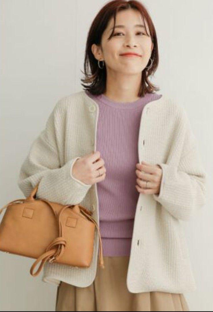 のサイズ URBAN キルトノーカラージャケット IVORY lutVO-m76645669886 RESEARCH DOORS カラー