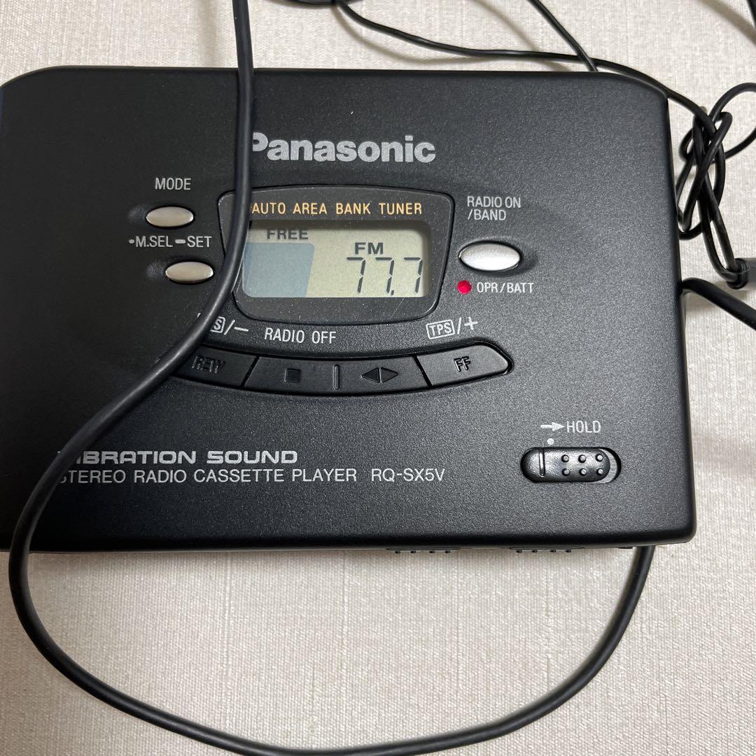 Panasonic ステレオラジオカセットプレーヤー RQ-SX5V ラジオのみ動作確認済み Panasonic RQ-SX5V カセットプレーヤー