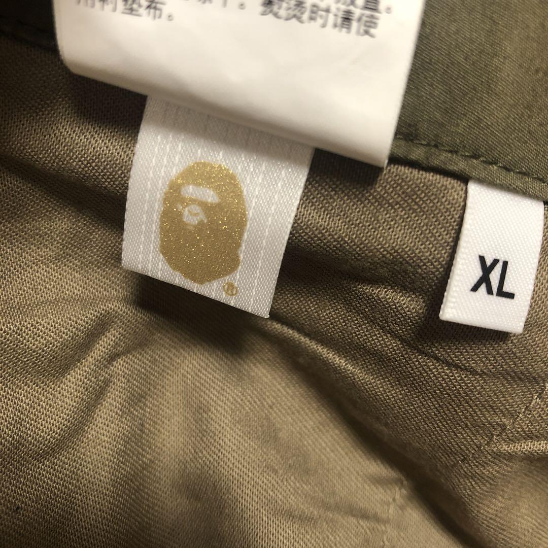 A BATHING APE カーゴパンツ　カーキ　XLサイズ　BAPE