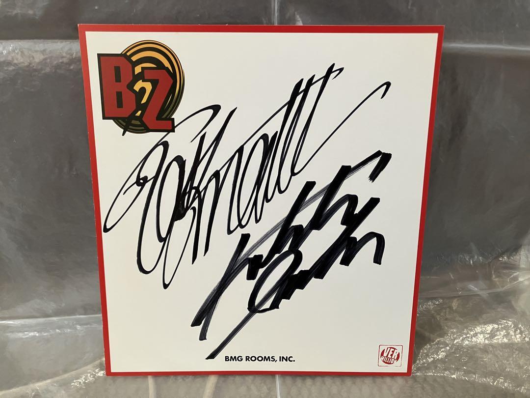 B'z オフィシャル 直筆サイン入り色紙 C'mon LIVE-GYM 2011