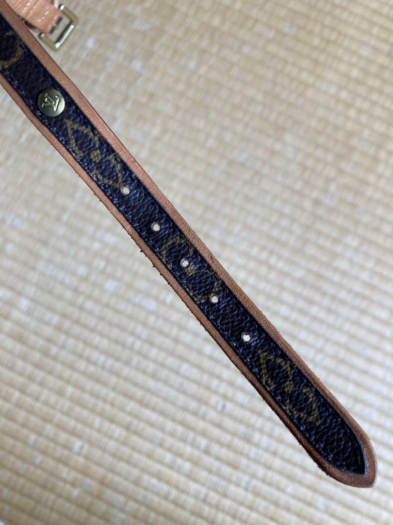 りこまる様専用　茶色レザー モノグラム ハーネスリード