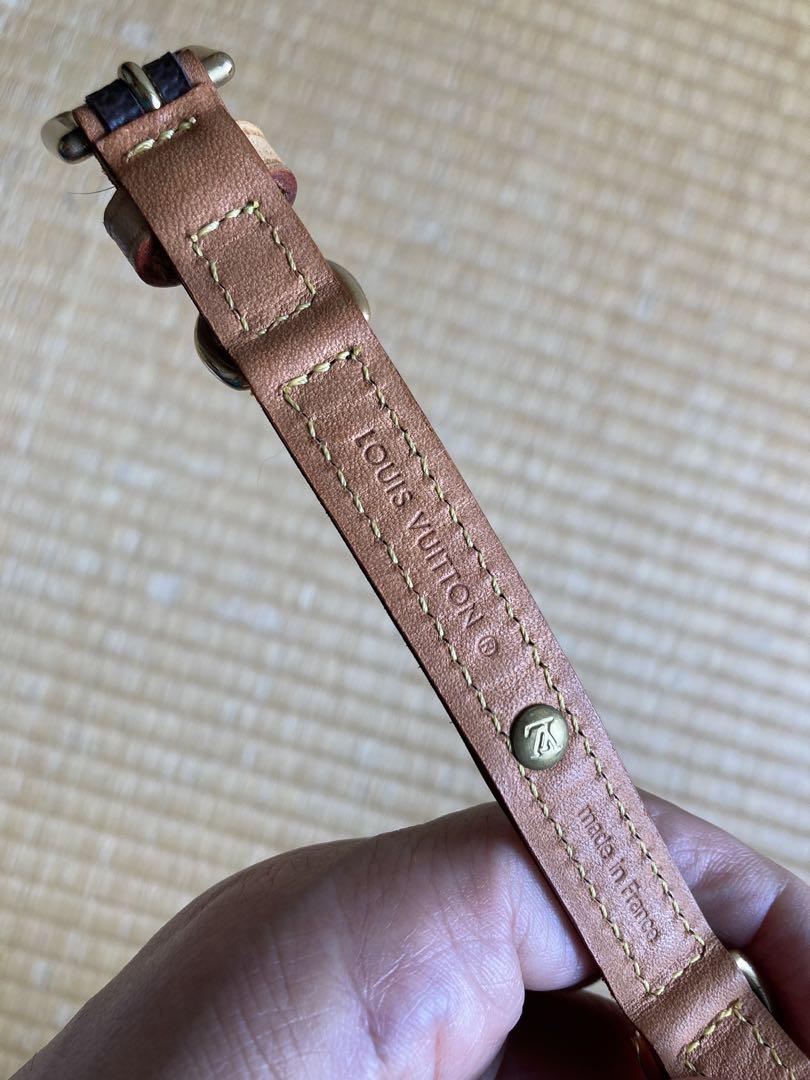 りこまる様専用　茶色レザー モノグラム ハーネスリード