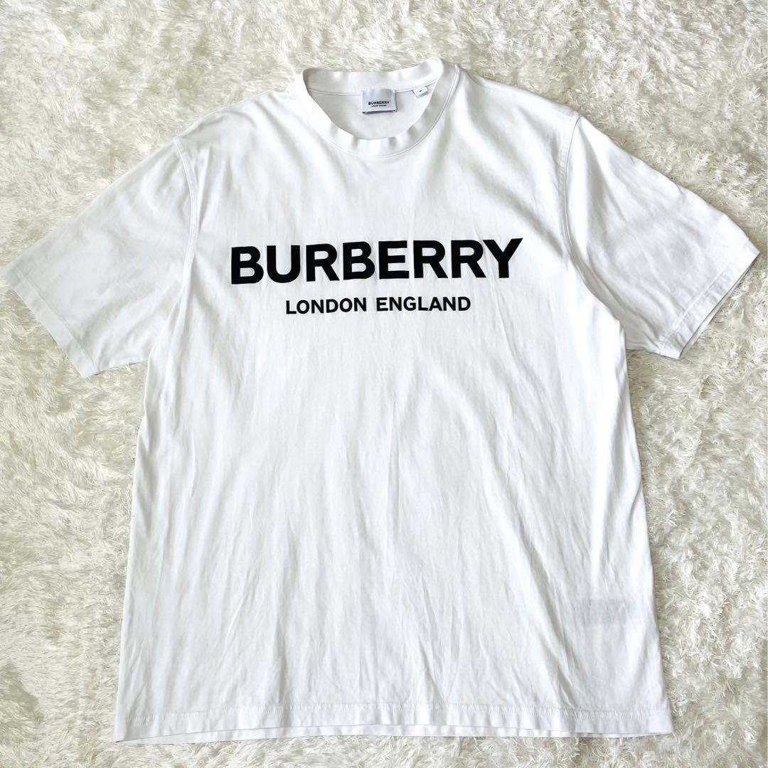 バーバリーロンドン BTSテテ着用 Tシャツ Mサイズ ホワイト abitur