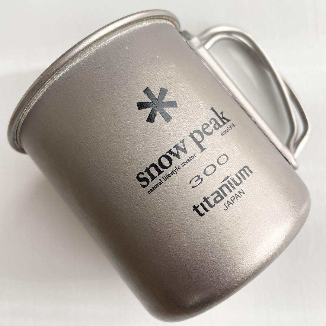 【最終価格】snow peak スノーピーク チタンマグカップ 300 旧ロゴ 5,502円