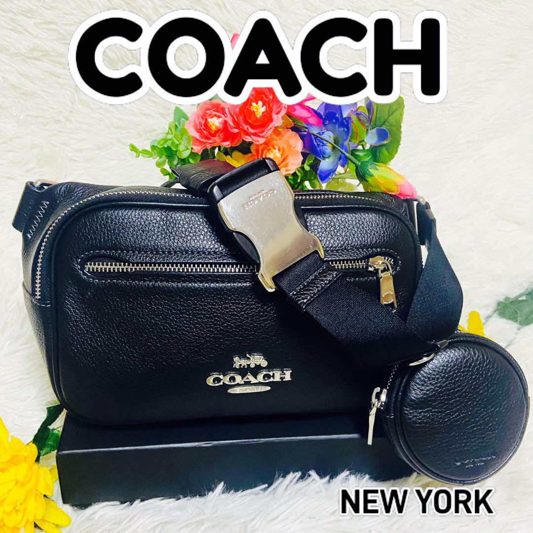 本革✨COACH✨コーチ✨エリアス✨ベルト✨ボディバッグ✨CJ507✨メンズ✨