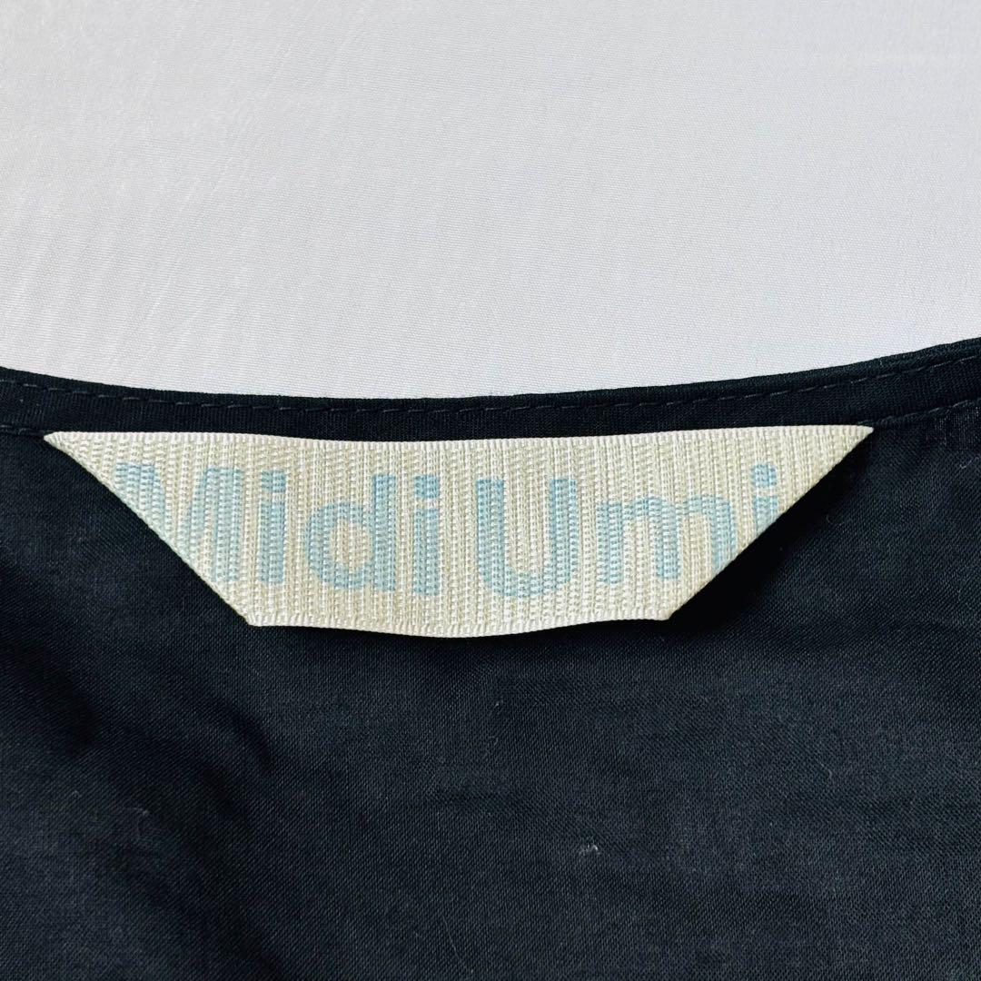 ミディウミ レースブラウス 刺繍 綿 手洗い可