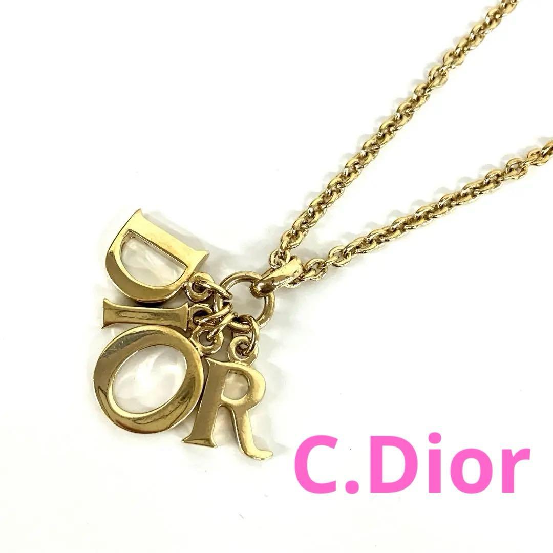 美品！クリスチャンディオール ロゴネックレス♪