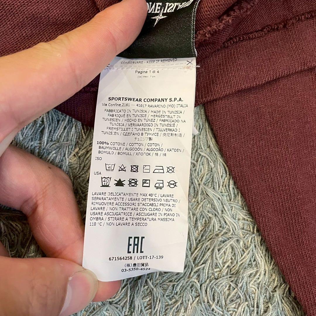 【即購入OK】STONE ISLAND クルーネックロンT サイズS レッド