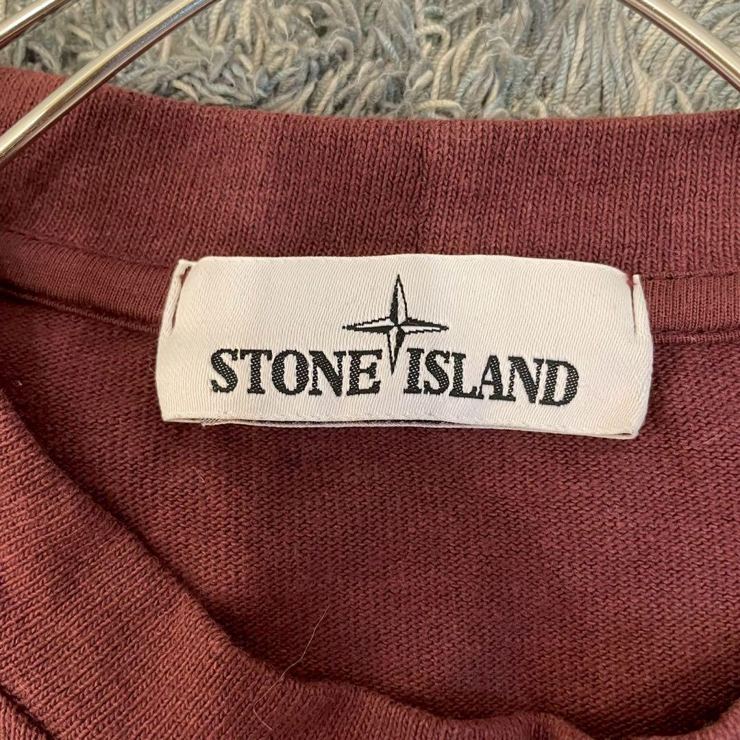【即購入OK】STONE ISLAND クルーネックロンT サイズS レッド
