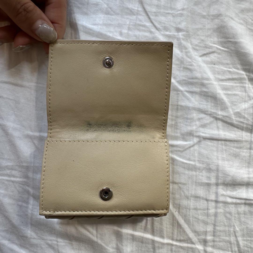 bottega veneta｜三つ折り財布　ベージュ