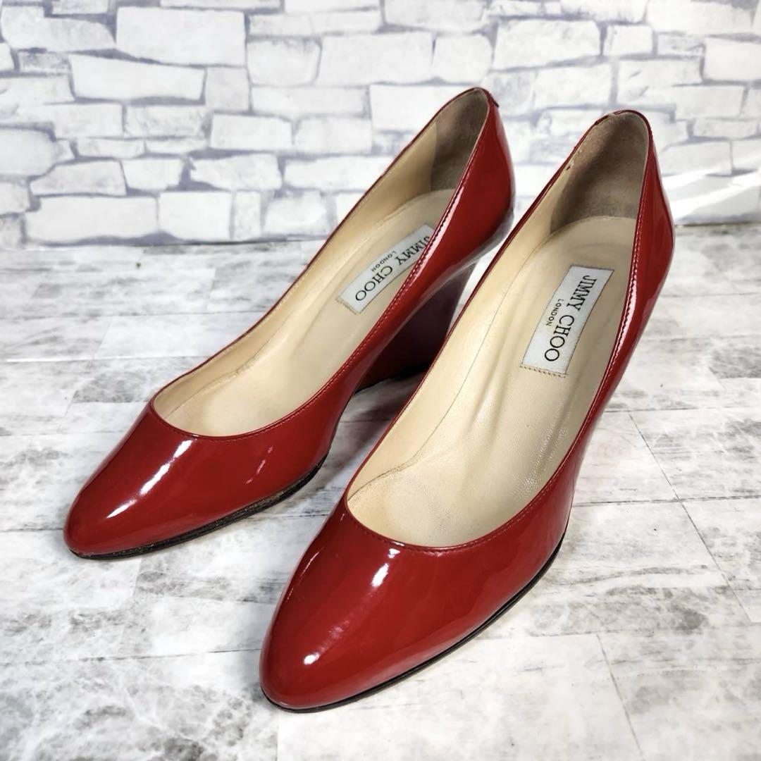 JIMMY CHOO - 美品 ジミーチュウ JIMMY CHOO パンプス エナメル