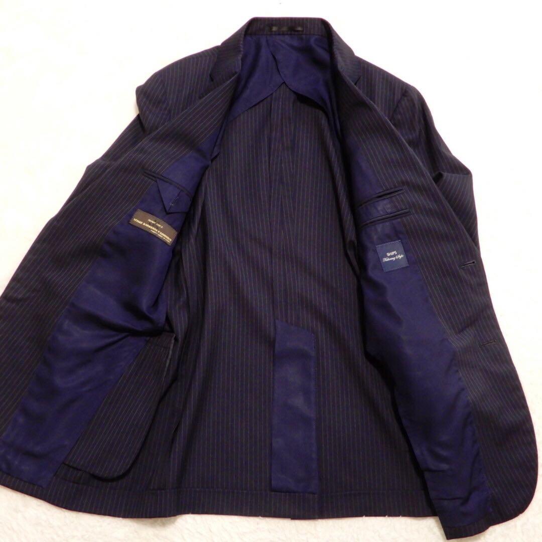 【美品】SHIPS CANONICO  120's セットアップ　スーツ　46