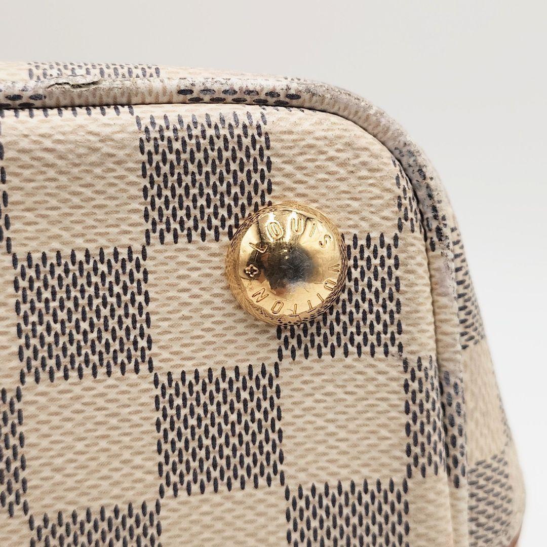 美品 フォロー割 ルイ ヴィトン ダミエアズール カルヴィ トート