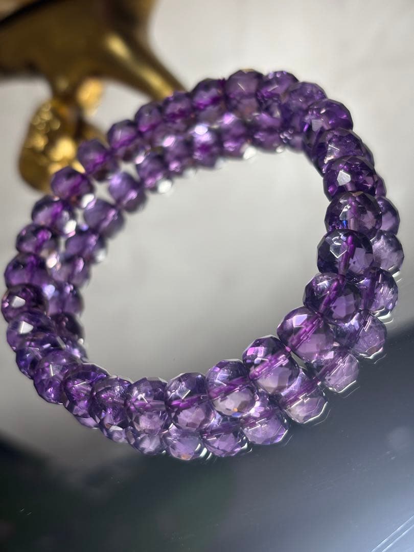 高品質 ブラジル産 アメジスト タイヤカット