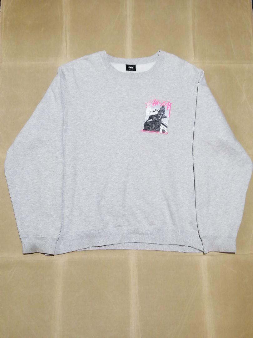 STUSSY　Lサイズ　両面プリントスウェット
