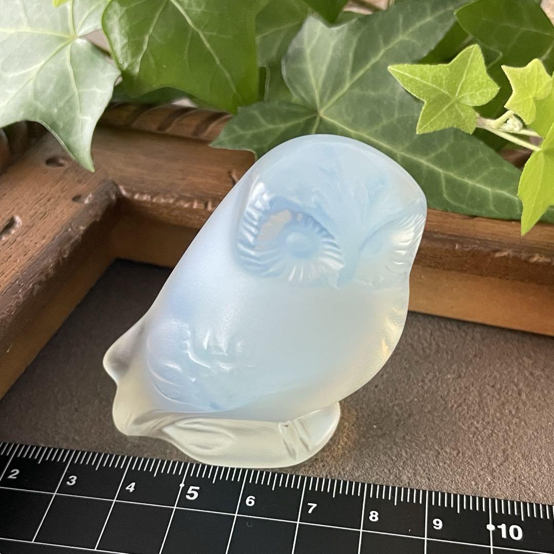 LALIQUE フクロウ オパールセント-純正買蔵