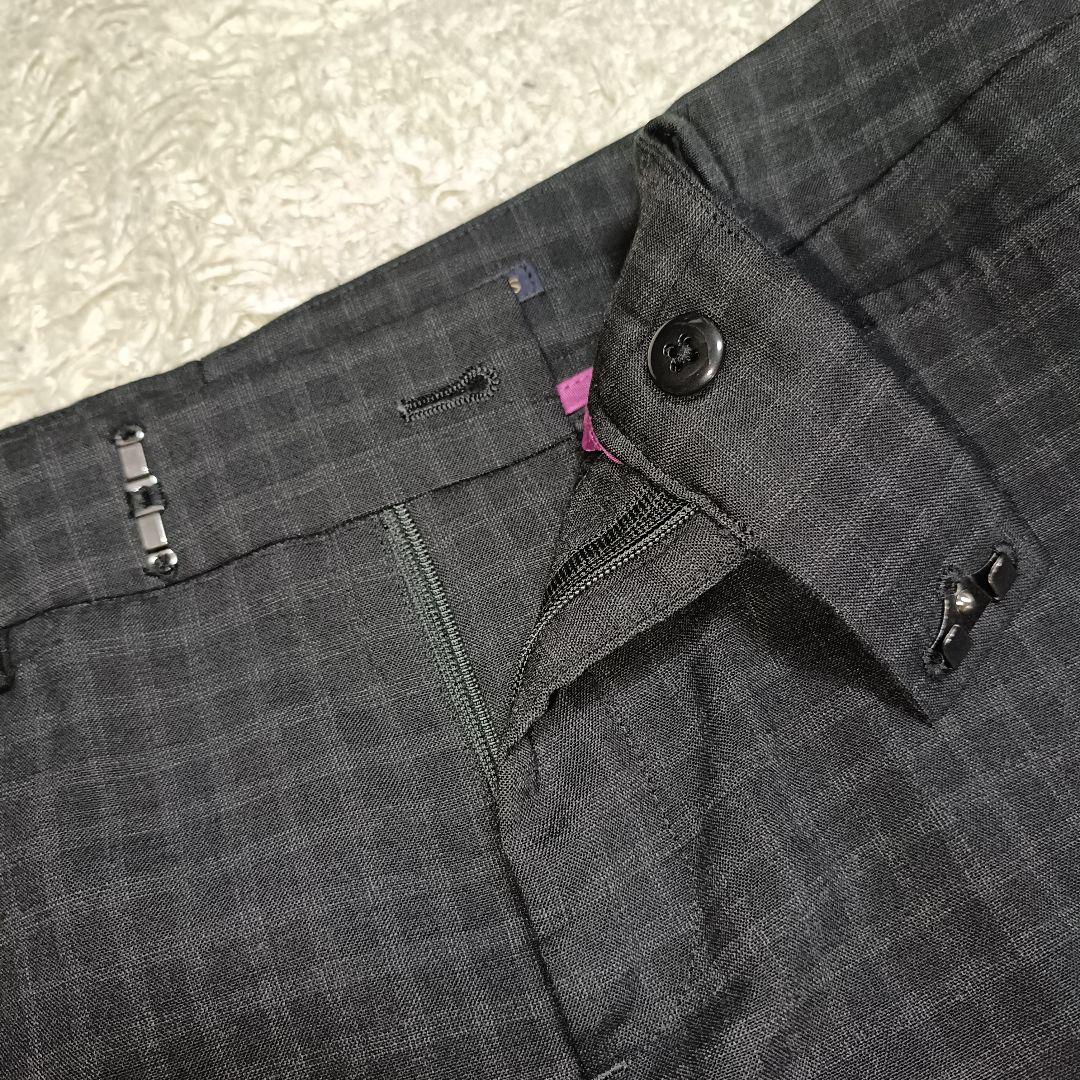 美品】HILTON ヒルトン ブラックチェック パンツスーツ