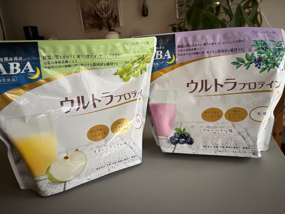 GABA ウルトラプロテイン グリーンアップル ブルーベリー 450g