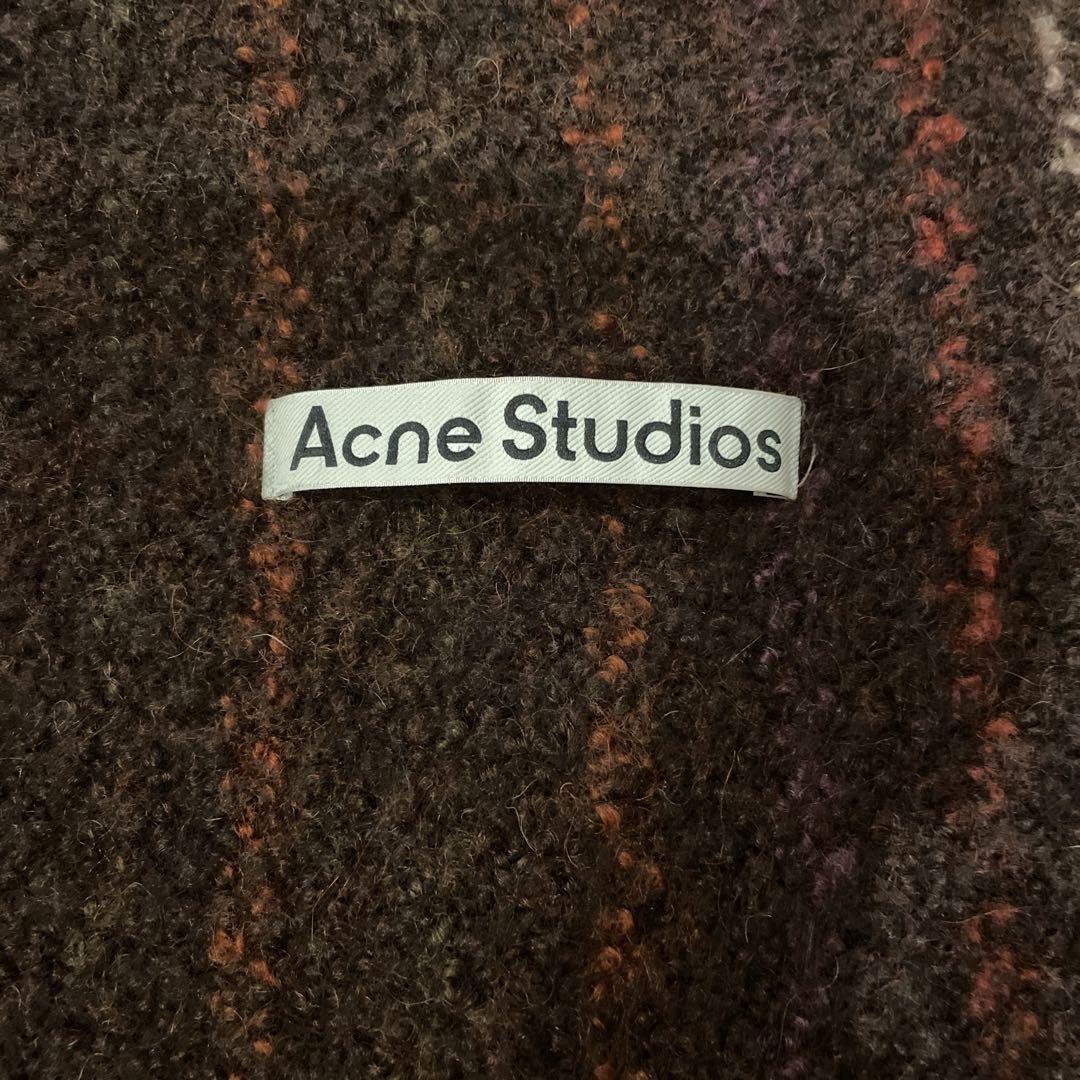 みやさん専用Acne Studiosストライプスカーフ　ブラウン　ウール製