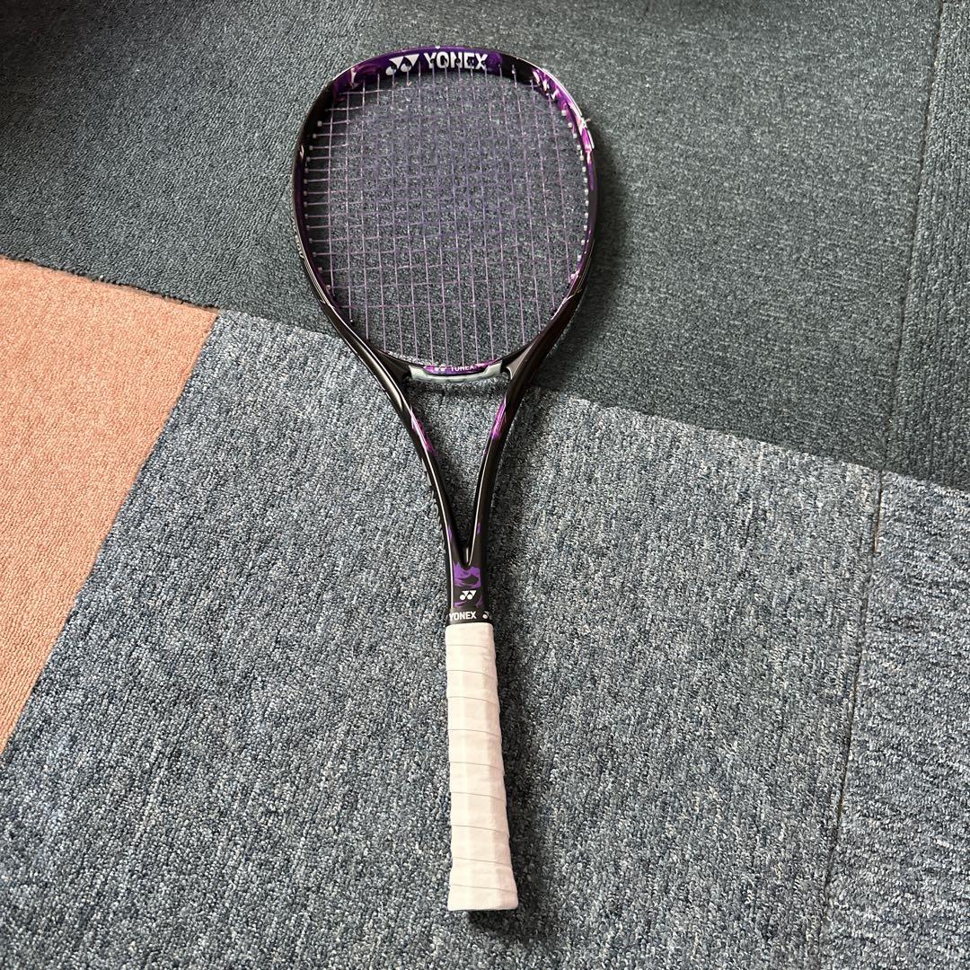 YONEX 軟式テニスラケット 紫色 ジオブレイク 80V ソフトテニス