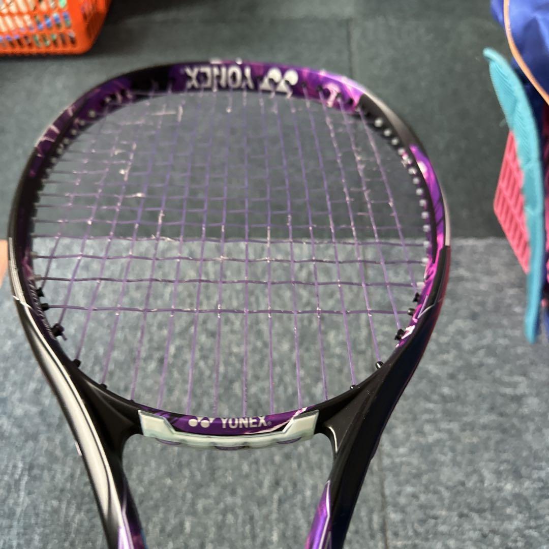 YONEX 軟式テニスラケット 紫色 ジオブレイク　80V ソフトテニス　激安 YONEX ジオブレイク80V - ラケットショップタジマヤ