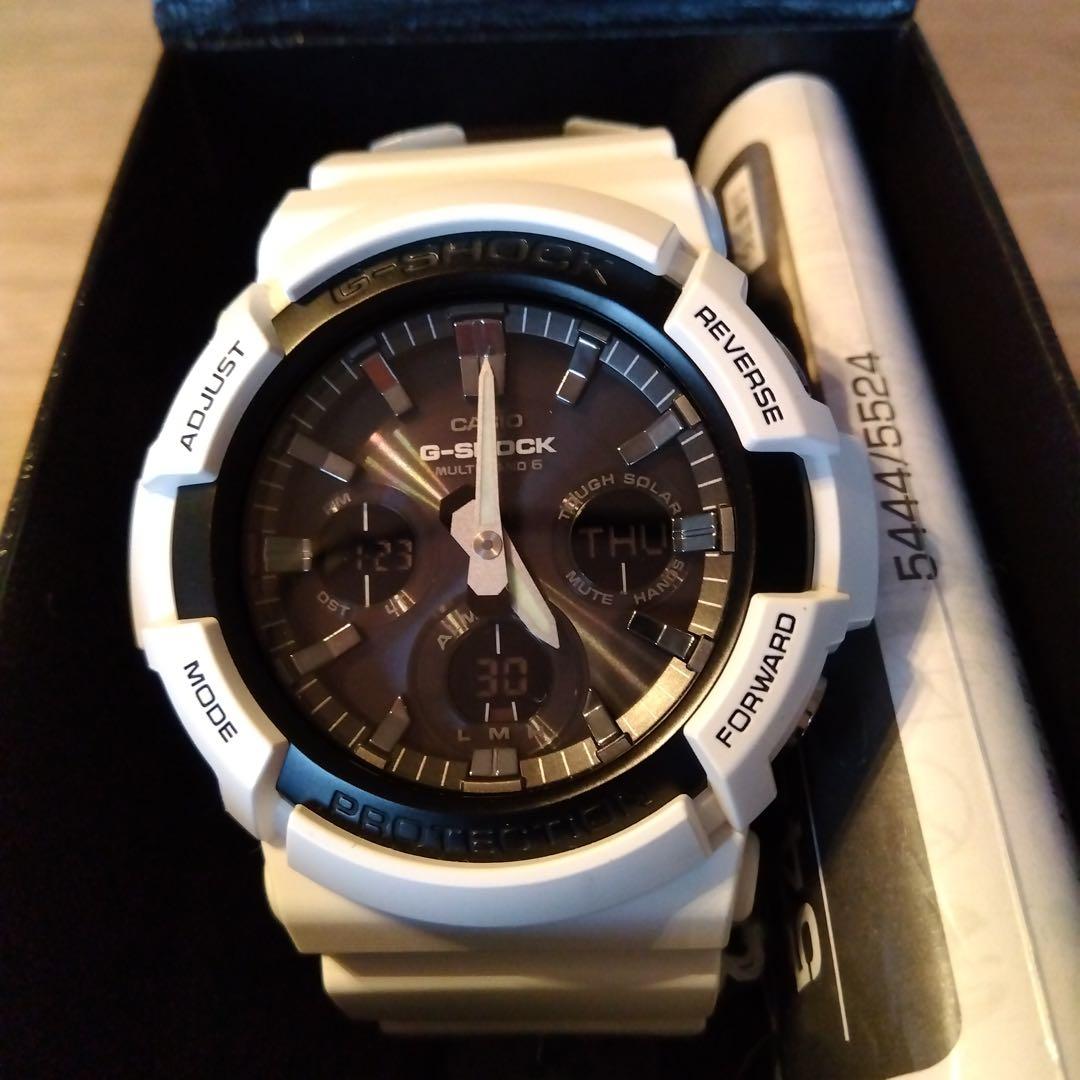 CASIO ソーラー電波時計 5444/5524*JA ホワイト 2025年最新】casio