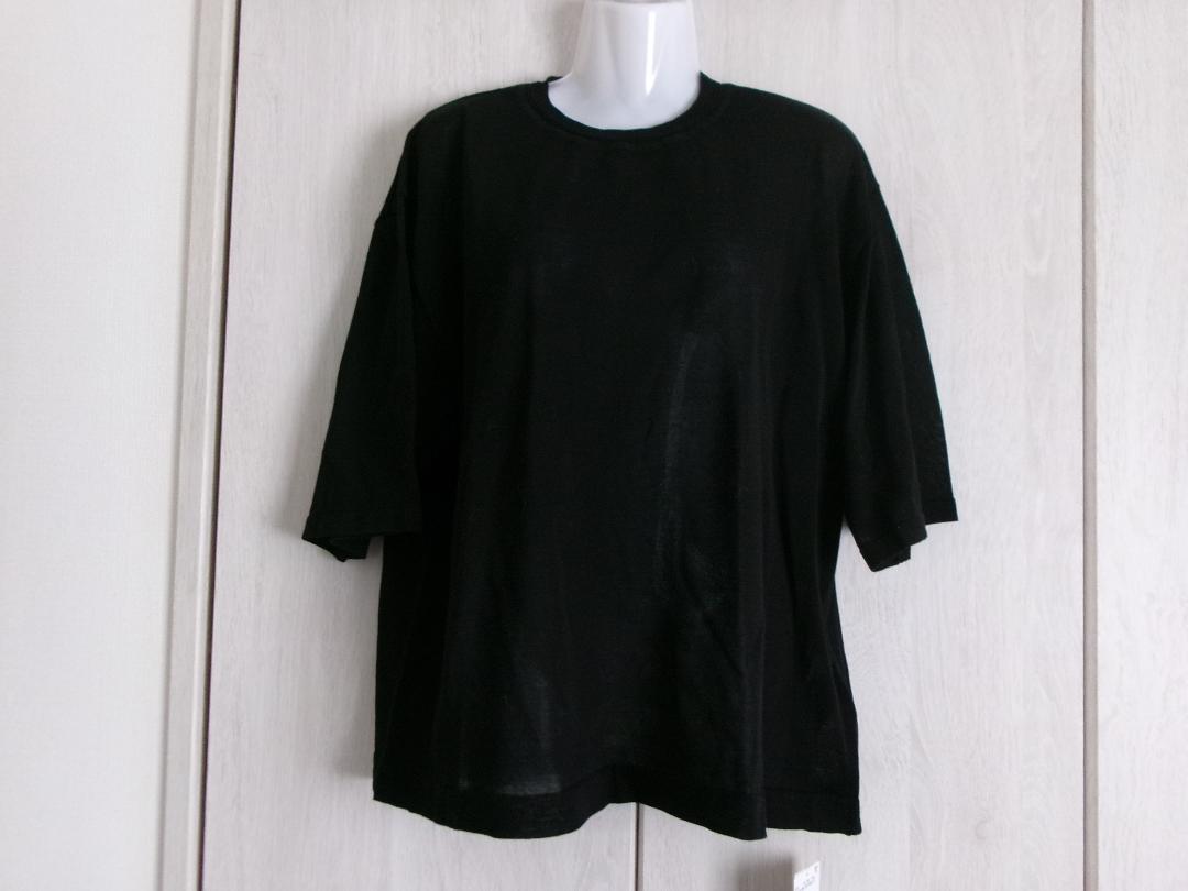 今期・完売・未使用・紙タグ付】FRAMeWORKのシアーニットTシャツ