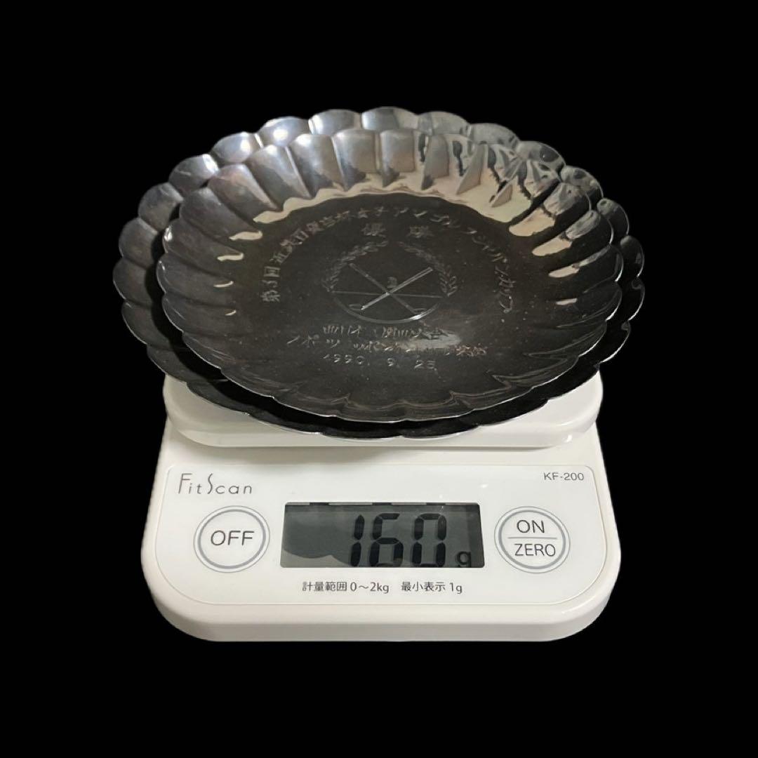 純銀 皿 銀盃 銀杯 刻印 2点セット 160g