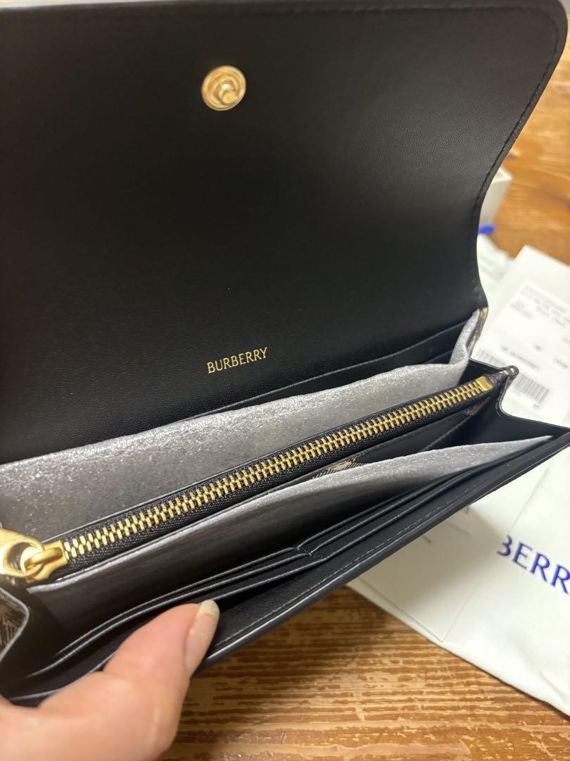 Burberry ブラックチェック 長財布