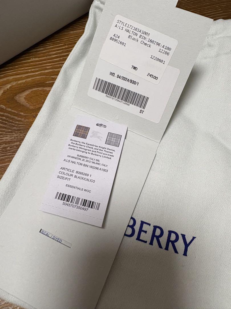 Burberry ブラックチェック 長財布