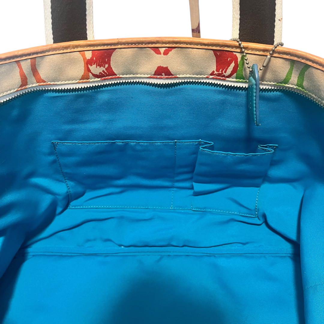 美品✨ COACH コーチ 大容量 トートバッグ マルチカラー A4