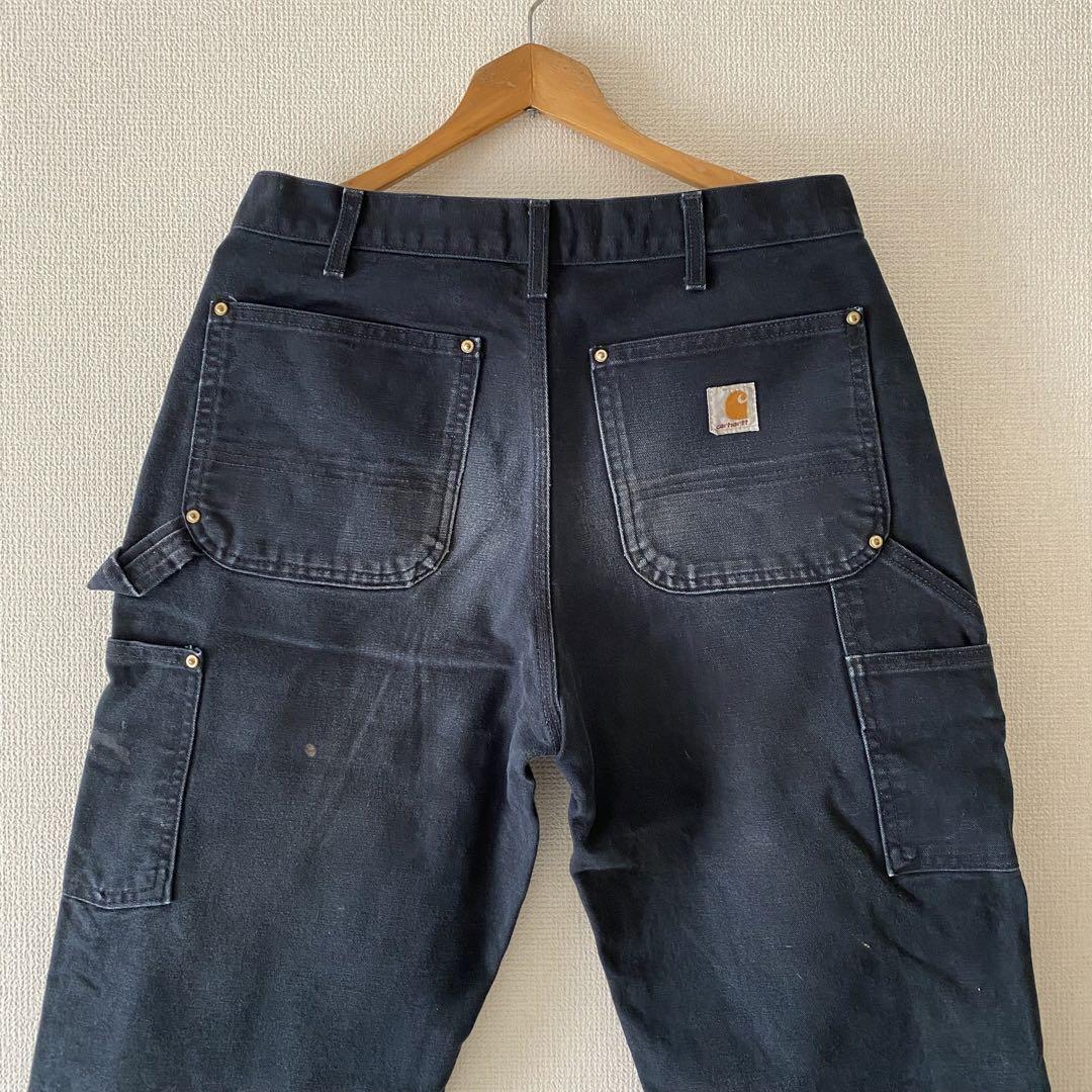 32/30 carhartt カーハート ダブルニー ブラック 黒 フェード