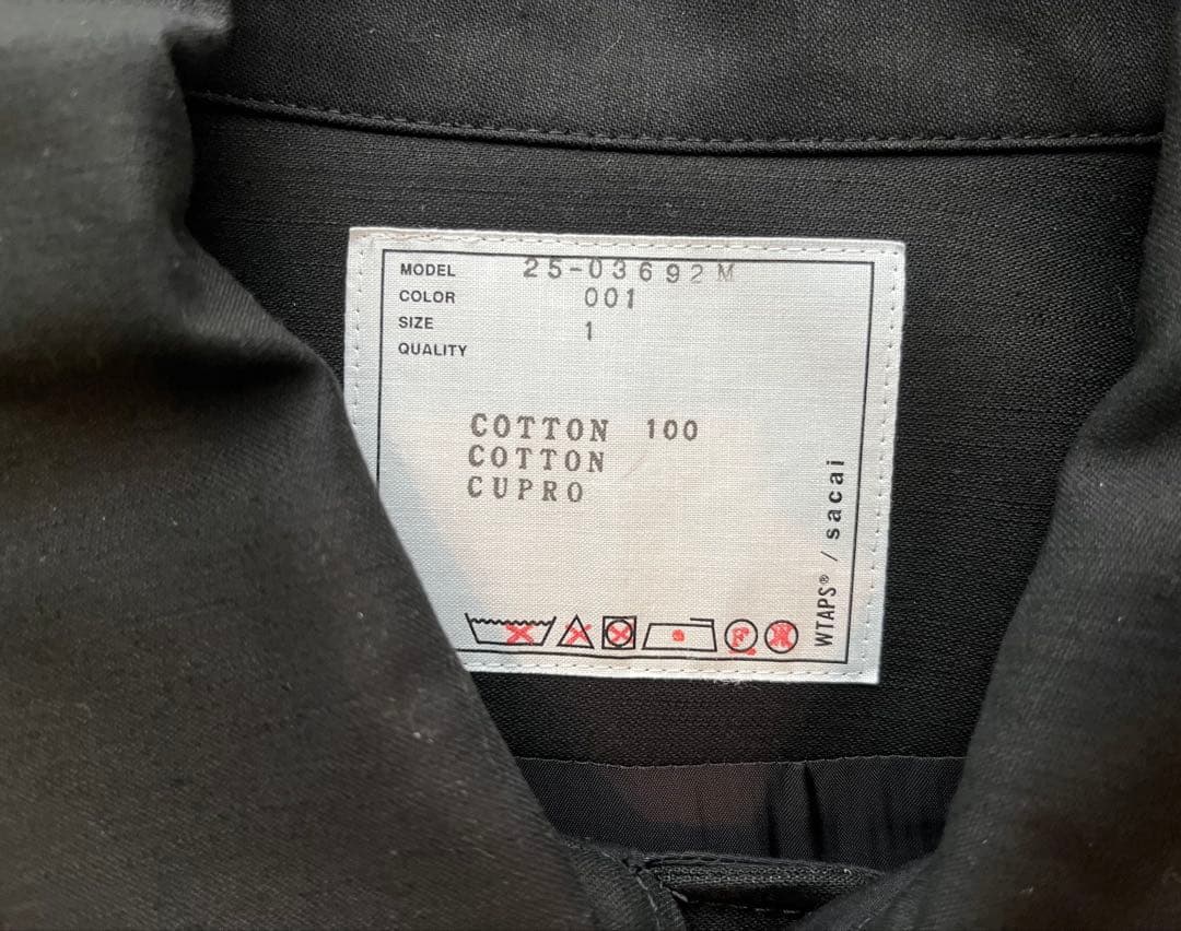 WTAPS x SACAI Cotton Back Satin Coat 1