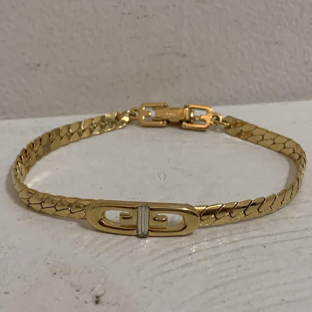GIVENCHY PARIS VINTAGE 80s GG デザインブレスレット