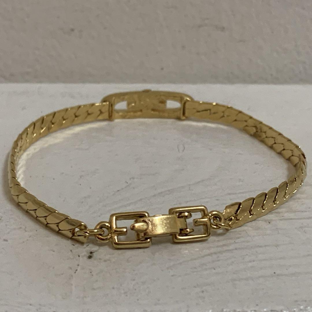 GIVENCHY PARIS VINTAGE 80s GG デザインブレスレット