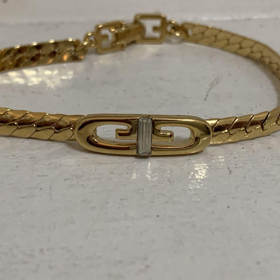 GIVENCHY PARIS VINTAGE 80s GG デザインブレスレット