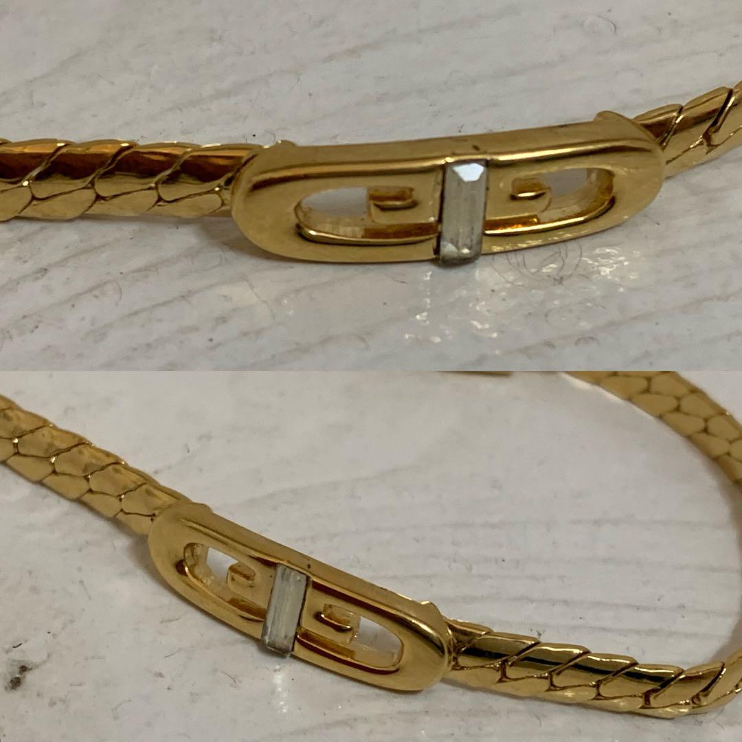 GIVENCHY PARIS VINTAGE 80s GG デザインブレスレット