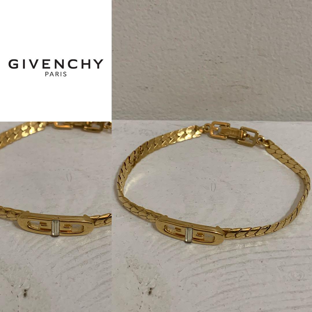 GIVENCHY PARIS VINTAGE 80s GG デザインブレスレット