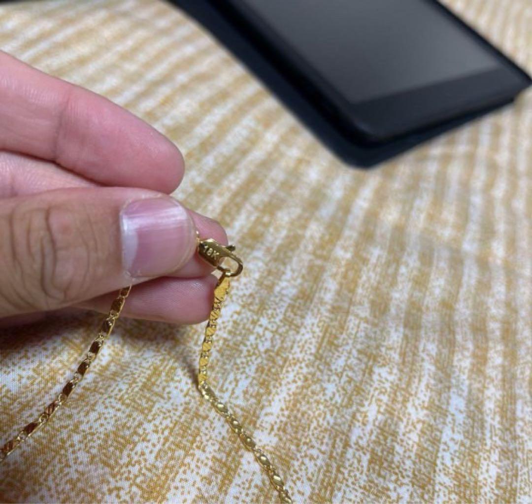 送料無料 日本 18k刻印 50cm メンズ 喜平 金 ゴールド ネックレス 遺品整理 アクセサリー