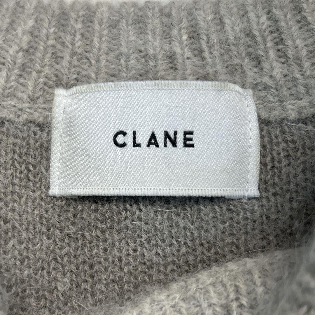【美品✨】クラネ アンゴラ混 クルーネック ニット ラグランスリーブ ふわふわ