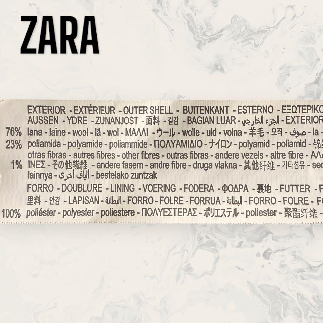 【ほぼ未使用】 ZARA ウール メルトン チェスター コート